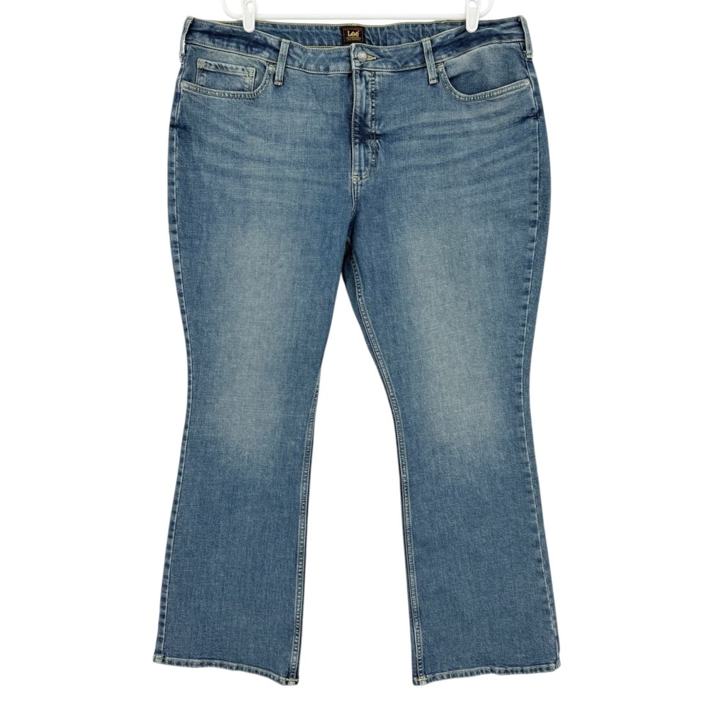 Lee Women's Bootcut Mid Rise Stretch Friction Resistant Blue Jeans Plus 22M NWT